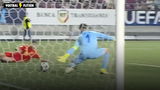 De fout van de keeper van Spanje O19