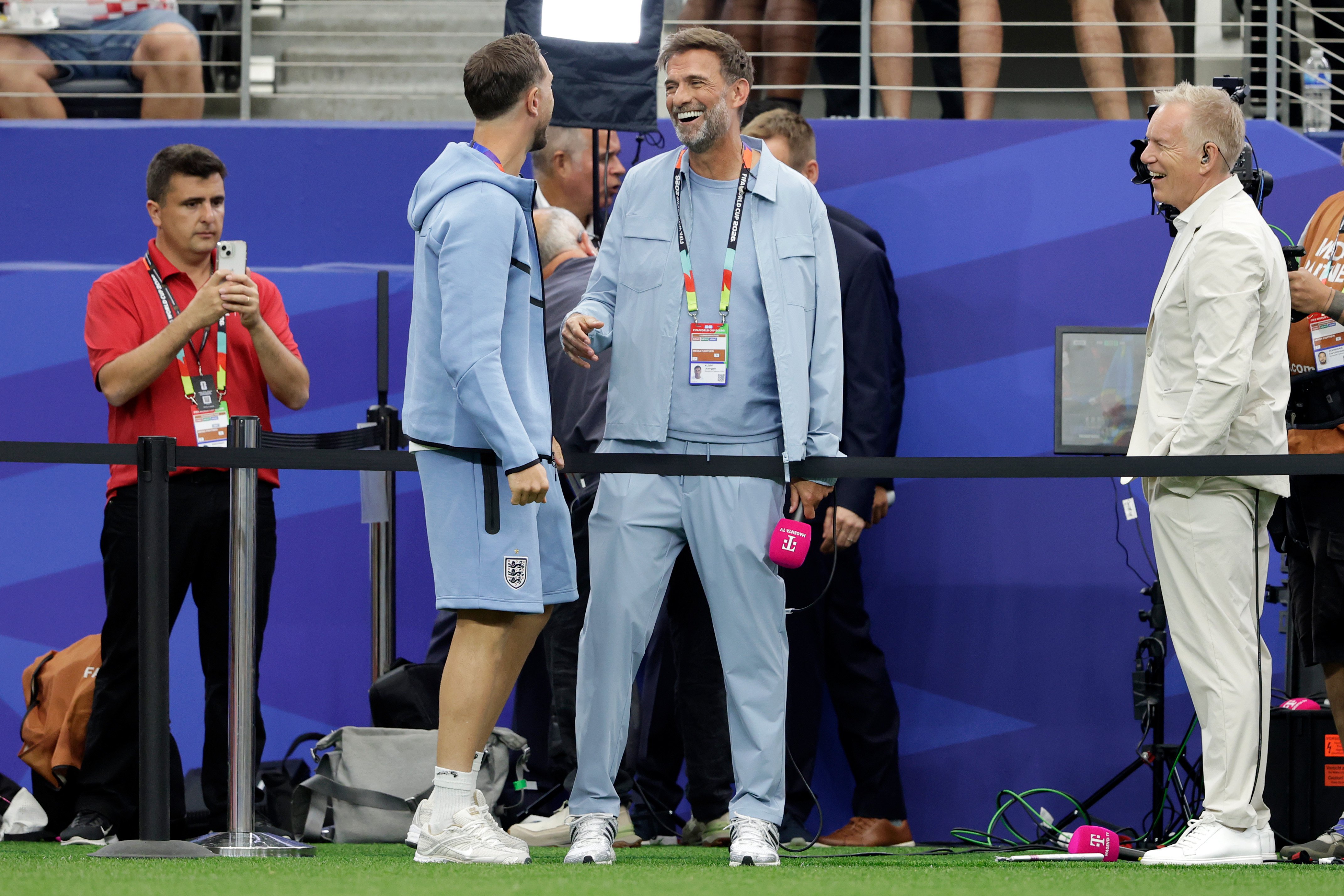 Klopp was tijdens het WK actief als analist voor de Duitse omroep