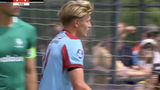 Sem Steijn scoort voor Feyenoord in duel met AA Gent