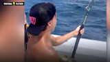 João Félix in opspraak na het delen van een video waarin hij een haai aan de haak heeft tijdens een vistrip op zee.