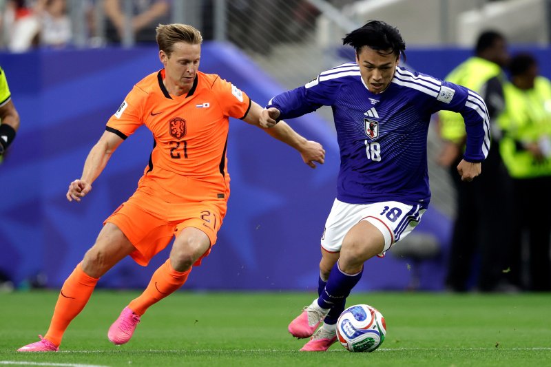 Ayase Ueda was niet trefzeker tegen Oranje